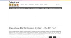 Desktop Screenshot of osteocare.uk.com