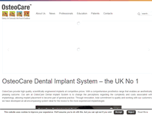 Tablet Screenshot of osteocare.uk.com